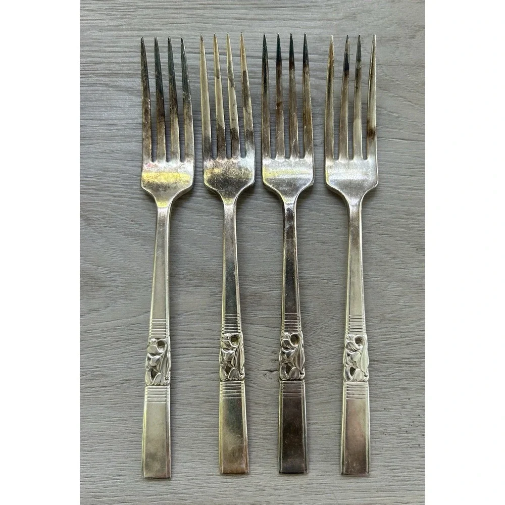 Oneida Morning Star Set 17 Pcs. Forks Community Vtg Silverplate Flatware Spoons